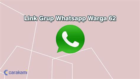 Grup WhatsApp 62 Jadi Tren di Indonesia